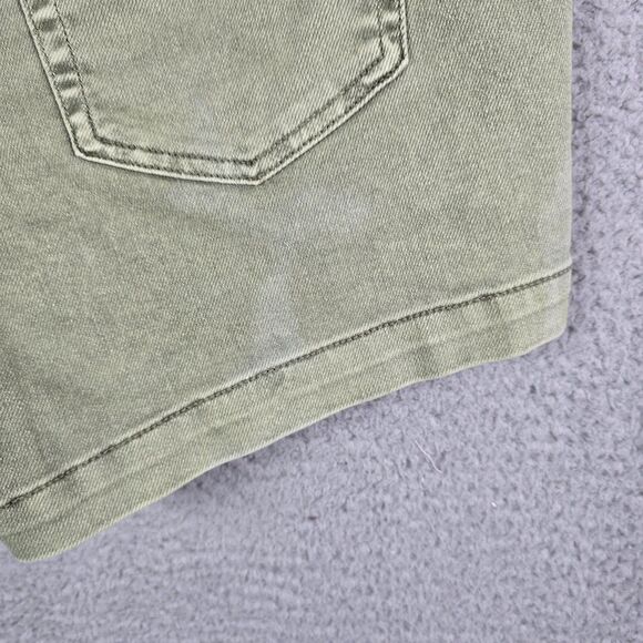 Lane Bryant Womens Shorts 14 Green Signature Fit Flex Magic Waistband Stretch - Picture 5 of 16